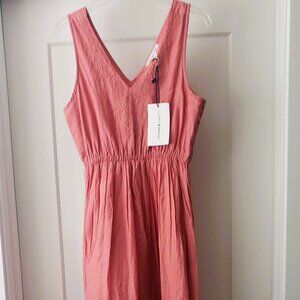 LUCKY BRAND MAXI COTTON BEADED TIERED BOHO STYLE DRESS SIZE M